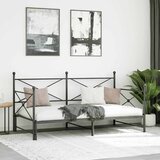  Krevet na rasklapanje bez madraca crni 107x203 cm čelik | shoptok.hr