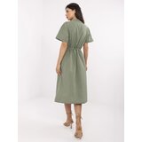Italy Moda Dress-MI-SK-109898.68-khaki | Shoptok.si