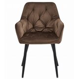  JORK stolica - smeđi baršun / crne noge x 1 | shoptok.hr