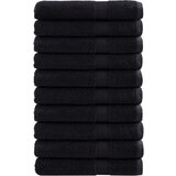 vidaXL Premium brisače 10 kos črna 100x200 cm 600 gsm 100 % bombaž Cene