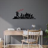 Wallity Zidna dekoracija Banksy-4, 30x70cm, Crna Cene