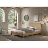 Vipack Zakonska postelja iz masivnega hrasta brez letvenega dna 160x200 cm v naravni barvi Olive Rotan – | Shoptok.si