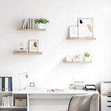  Plutajuće zidne police 4 kom boja hrasta 60 x 23,5 x 3,8 cm MDF | shoptok.hr