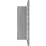 vidaXL LED omarica z ogledalom siva sonoma 60x12x45 cm inženirski les | Shoptok.si