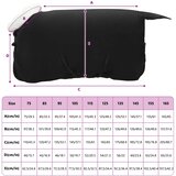  Pokrivač za konje Crna 85 cm Polartec | shoptok.hr