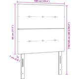 vidaXL LED vzglavje temno sivo 100 cm tkanina | Shoptok.si