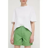 Desigual Bombažne kratke hlače SURY zelena barva, 24SWDD54