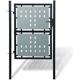 vidaXL crna jednostruka vrata za ogradu 100 x 175 cm | shoptok.hr