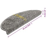  Prostirke za stepenice 10 kom 65x21x4 cm sive poluokrugle velike | shoptok.hr