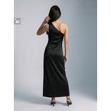 Sinsay Satenska maksi haljina na jedno rame s nabiranjem | shoptok.hr