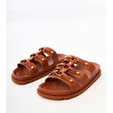 Gemre Brown Roman Sandals with Studs Elenois | ePonuda.com