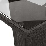  9-dijelni vrtni blagovaonski set s jastucima crni od poliratana | shoptok.hr