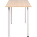 Blagovaonski stol 120 x 60 x 73 cm boja hrasta i bijela