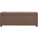  Klupa s pretincem za pohranu 116 cm smeđa poliesterska | shoptok.hr