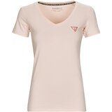 Guess Majice s kratkimi rokavi SS VN MINI TRIANGLE TEE Rožnata | Shoptok.si