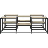  Stolić za kavu boja hrasta 121x121x40 cm konstruirano drvo | shoptok.hr