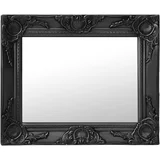 Zidno ogledalo u baroknom stilu 50 x 40 cm crno