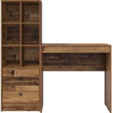 vidaXL stol s pohranom Staro drvo Konstruirano drvo | shoptok.hr