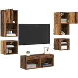 TV stenske enote 8 pcs Star les Konstruiran les, (5000112614) | Shoptok.si