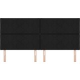  Vzglavje z LED lučmi z vzglavjem Črna 200 cm blago, (5000043934) | Shoptok.si