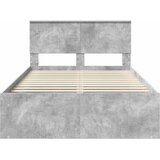  Krevetna konstrukcija Beton 120 x 190 cm Čvrsto borovo drvo | shoptok.hr