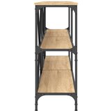 vidaXL Konzolni stol boja hrasta sonome 180x30x75 cm od drva i željeza | shoptok.hr
