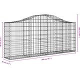  Lučne gabionske košare 15 kom 200x30x80/100cm pocinčano željezo | Eponuda.ba