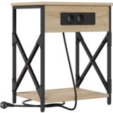 vidaXL Nočna omarica sonoma hrast 41 x 31 x 51 cm Konstruiran les | Shoptok.si