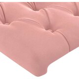  Posteljni okvir z vzglavjem roza 160x200 cm žamet, (20903487) | Shoptok.si