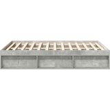  Okvir kreveta siva boja betona 150 x 200 cm veliki bračni | Eponuda.com