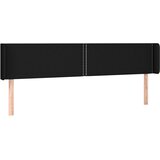  LED uzglavlje crno 203x16x78/88 cm od tkanine | shoptok.hr