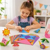 Origami komplet s uputama za izradu papira u boji, 100 listova | shoptok.hr