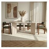 Hanah home Set Trpezarijski sto i 4 stolice Meridia 4 Travertine Walnut Green Cene