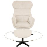 Modern Living Set S Foteljem Tabbe, Bež, Žamet | Shoptok.si