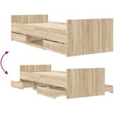  Krevetna konstrukcija s ladicama Hrast sonoma Konstruirano drvo | shoptok.hr