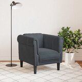  Fotelja tamnosiva baršunasta | shoptok.hr
