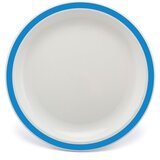  Plitvi Krožnik z Barvnim Robom, Polikarbonat, 230mm | Shoptok.si