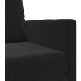 SOFA na razvlačenje 2-u-1 Crna 74x77x81 cm Velur | shoptok.hr