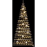  Božićno drvce s 130 LED svjetlima Prirodna 210 cm Masivni jasen | shoptok.hr