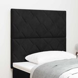  LED glava kreveta Crna 90 cm Baršun | shoptok.hr