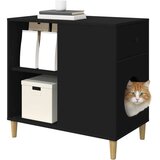  Mačja Kuća Crna 72 x 42.5 x 70 cm Konstruirano drvo | shoptok.hr