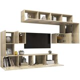  8-dijelni set TV ormarića boja hrasta sonome konstruirano drvo | shoptok.hr