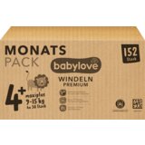 babylove pelene vel.4+ (9-15kg) - mesečno pakovanje 152 kom cene