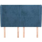  Uzglavlje s ušima tamnoplavo 147x23x118/128 cm baršunasto | shoptok.hr