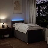  Krevet s oprugama i madracem tamnosmeđi 90 x 190 cm od tkanine | shoptok.hr