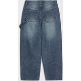 Sinsay Wide leg traperice s ispranim efektom i ukrasnim kamenčićima | shoptok.hr