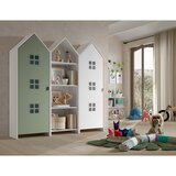 Vipack Bijela/zelena otvorena dječja garderoba 173x171,5 cm CASAMI BRUGES – | shoptok.hr