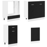  Kuhinjska jedinica Lyon 8 pcs Crni hrast Konstruirano drvo | shoptok.hr