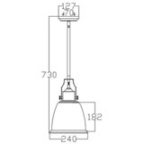 Elstead Lighting VISEČA SVETILKA Hobson 24 /58.3 cm E27 | Shoptok.si