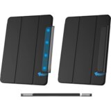 NIKCORP Ovitek za iPad Pro 11 2021/2020, magnetni preklopni etui s prostorom za pisalo in funkcijo spanja, eleganten, tanek, črn, (5000139169) | Shoptok.si